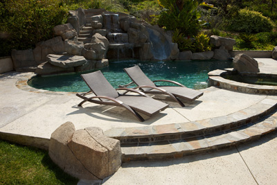 Portofino Outdoor Living Retro Chaise Lounge Set, Java